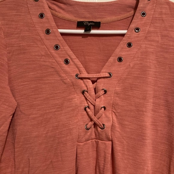 Cupio Women’s Blouse Top Pink Sz. S - Picture 5 of 7